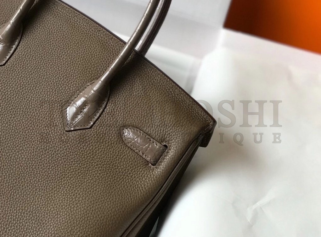 H**me5 Touch Birkin 30cm Limited Edition Taupe Bag Master Quality
