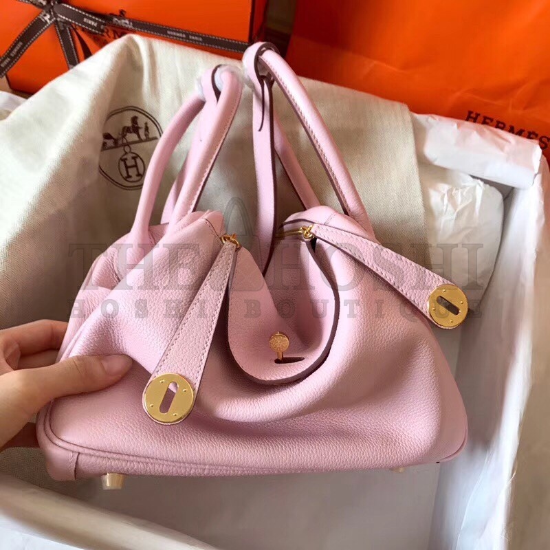 H**me5 Rose Dragee Lindy 30cm Clemence Handmade Bag Master Quality
