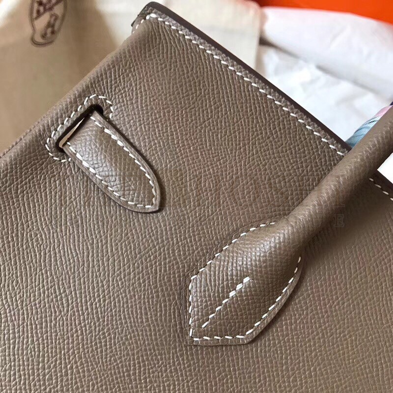 H**me5 Taupe Birkin 30cm Epsom Handmade Bag Master Quality