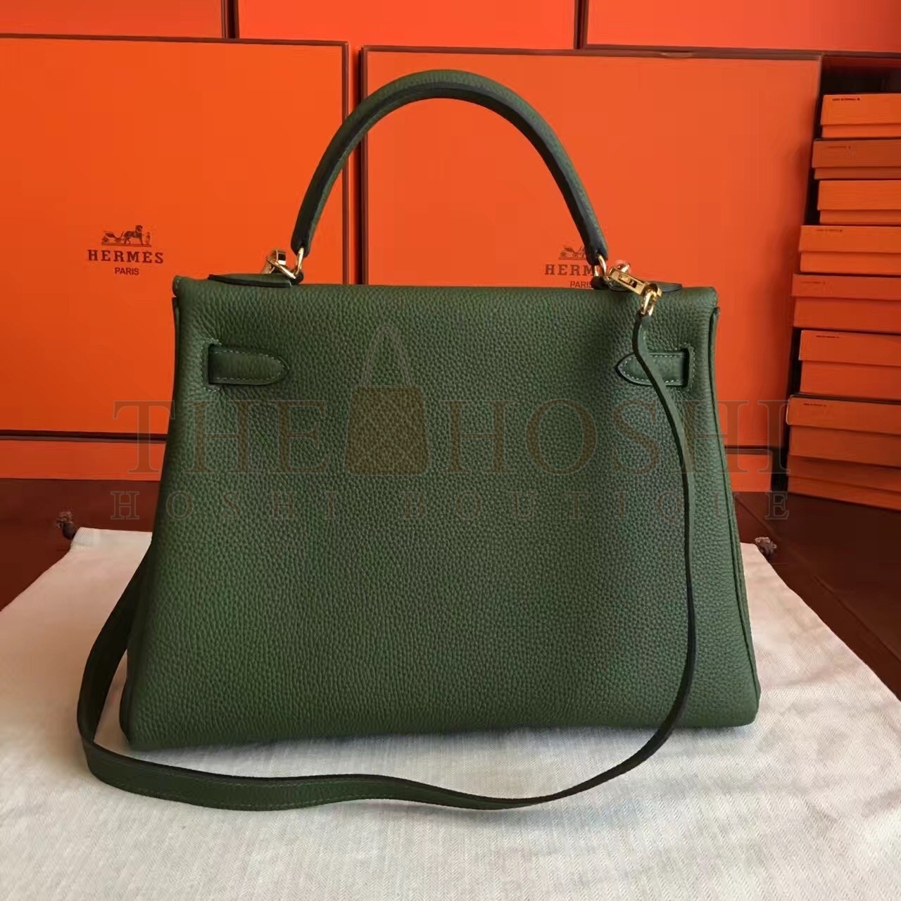 H**me5 Canopee Clemence Kelly Retourne 32cm Handmade Bag Master Quality