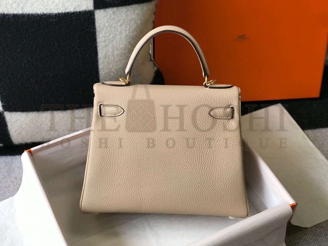H**me5 Kelly 28cm Retourne Bag in Trench Clemence Leather GHW Master Quality