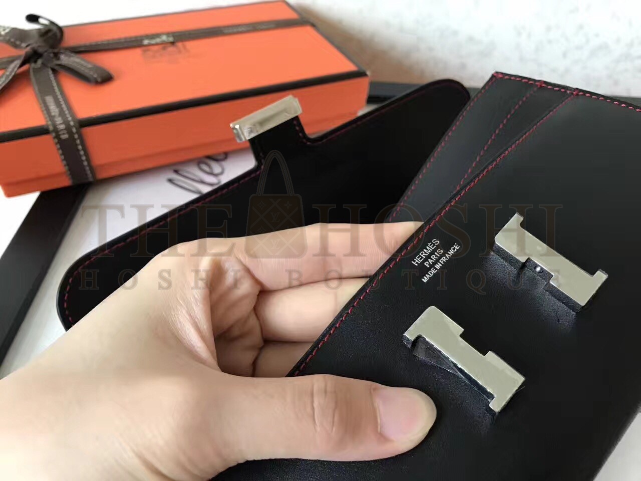 H**me5 Black Swift Constance Long Wallet Master Quality