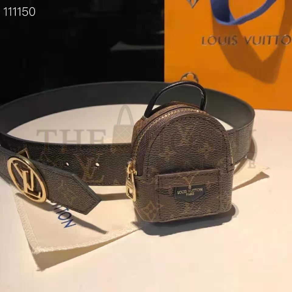L0vis Vvtt0n LV Women Palm Spring 35mm Belt Monogram Canvas Circle Buckle Master Quality
