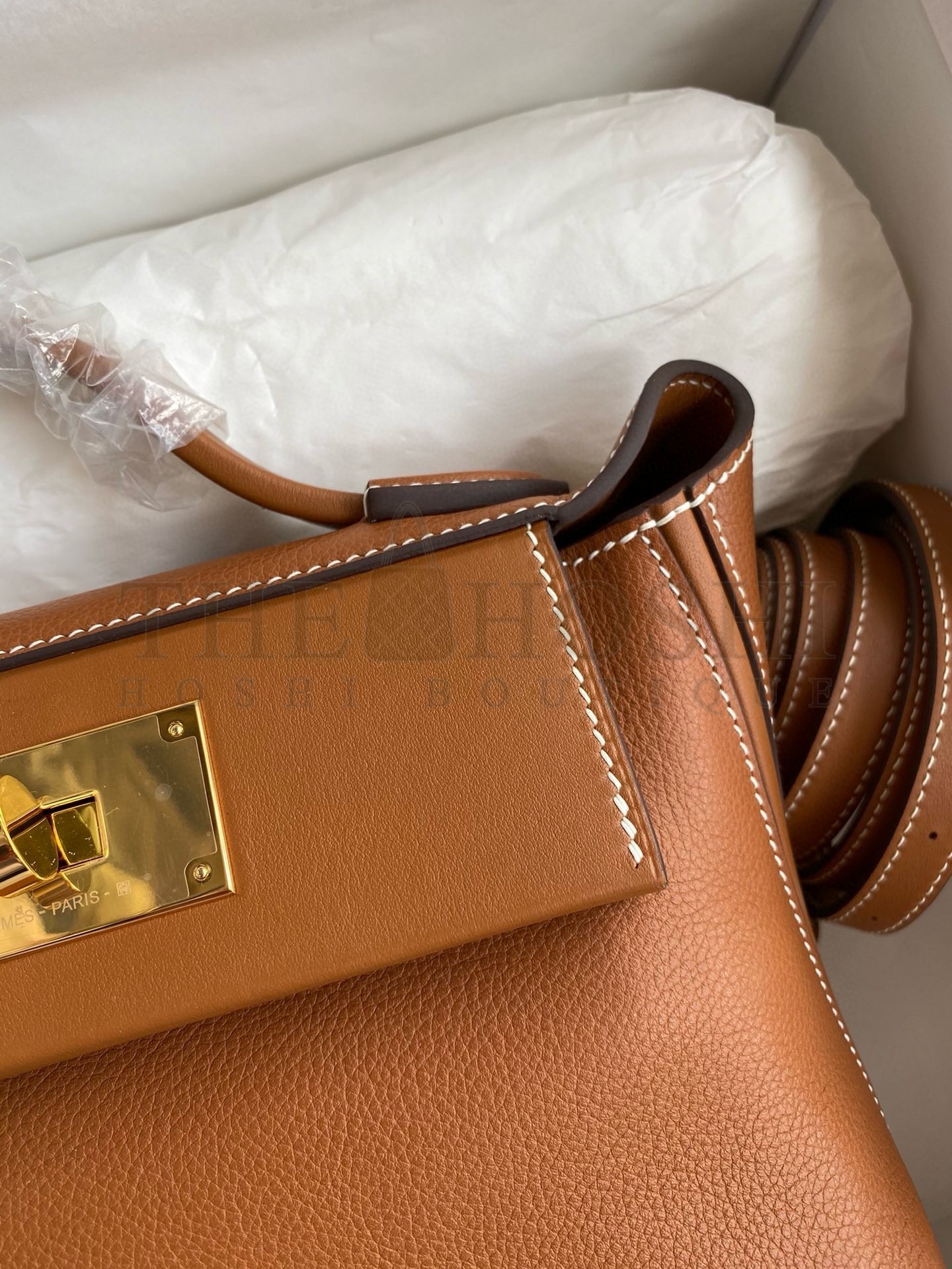 H**me5 24/24 Mini 21 Handmade Bag in Gold Evercolor Leather Master Quality