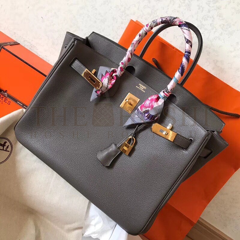 H**me5 Ardoise Birkin 35cm Clemence Handmade Bag Master Quality