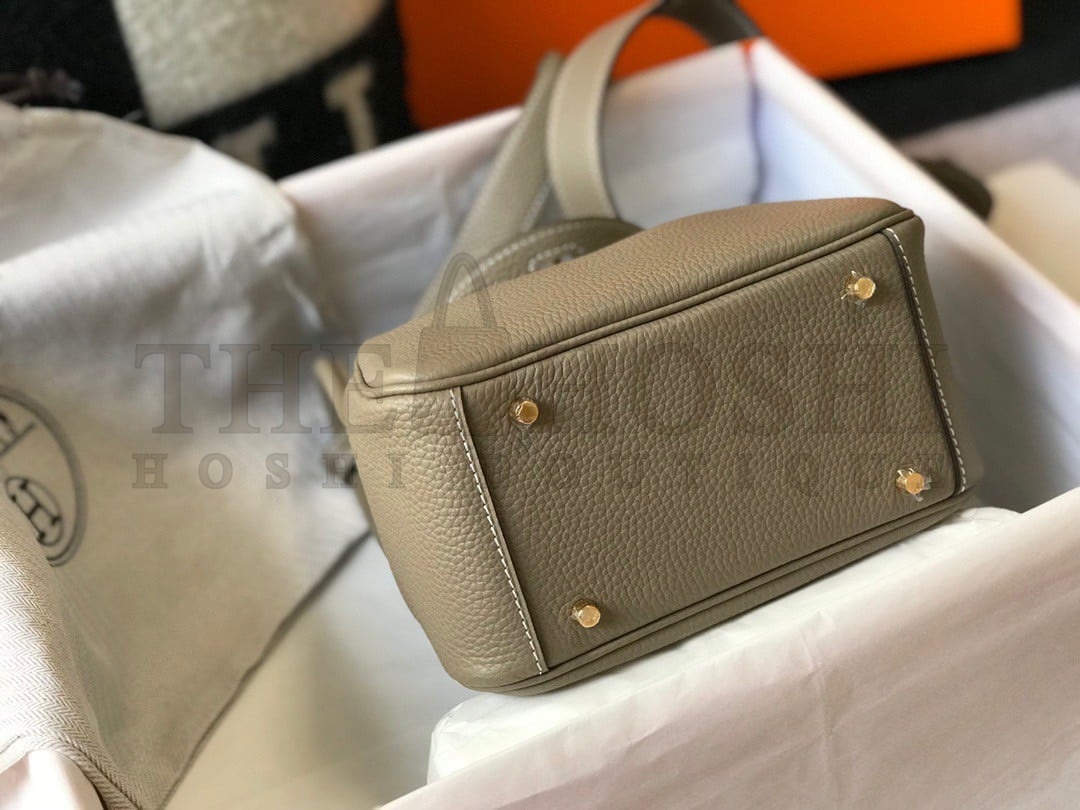 H**me5 Lindy Mini Bag In Gris Tourterelle Clemence Leather GHW Master Quality
