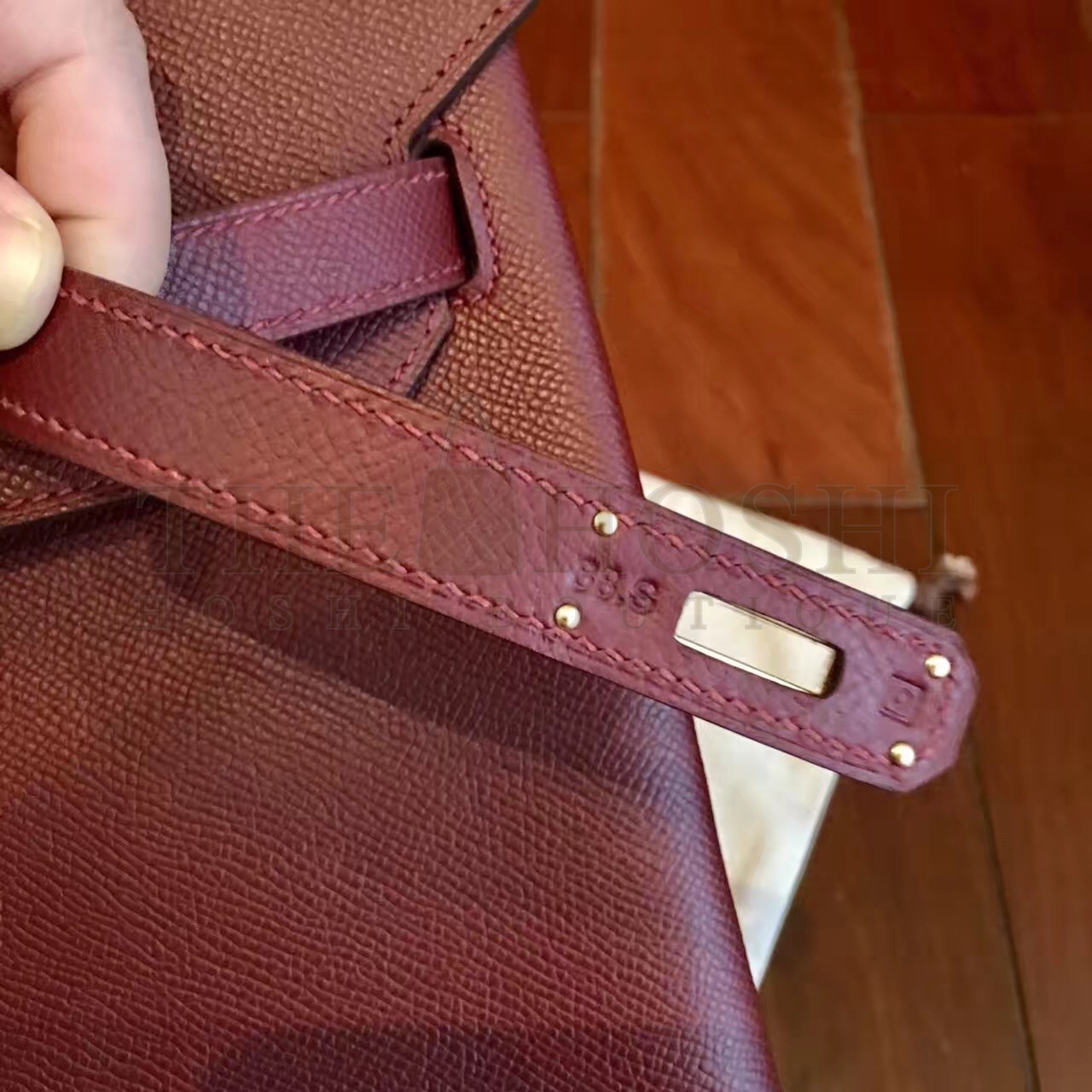 H**me5 Bordeaux Epsom Birkin 40cm Handmade Bag Master Quality