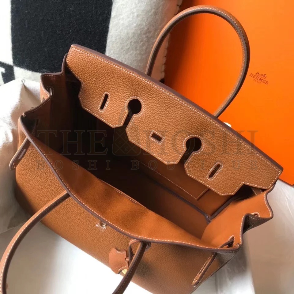 H**me5 Birkin 35 Bag in Gold Clemence Leather with GHW Master Quality