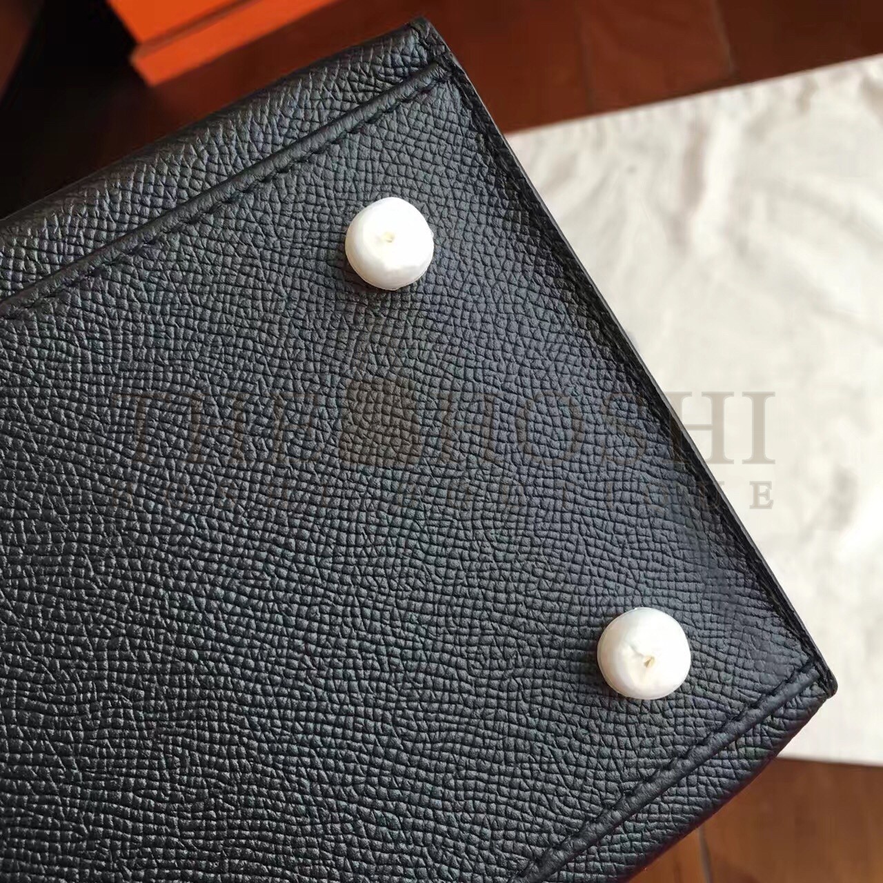 H**me5 Black Epsom Kelly 35cm Handmade Bag Master Quality