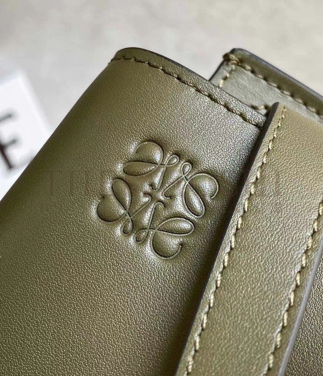 L0ew* Gate Dual Mini Bag In Autumn Green Calfskin Master Quality