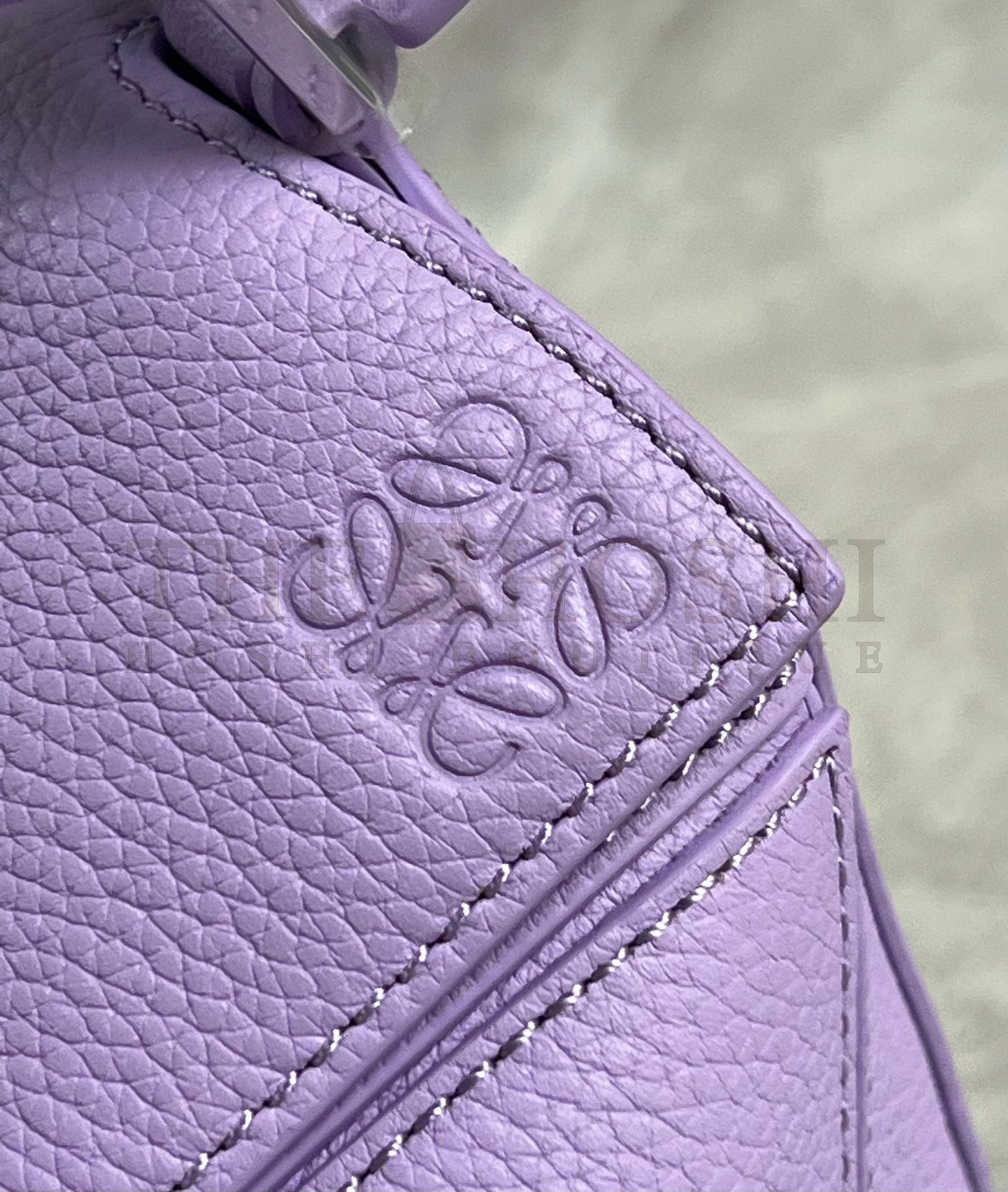 L0ew* Puzzle Mini Bag In Lilas Grained Calfskin Master Quality