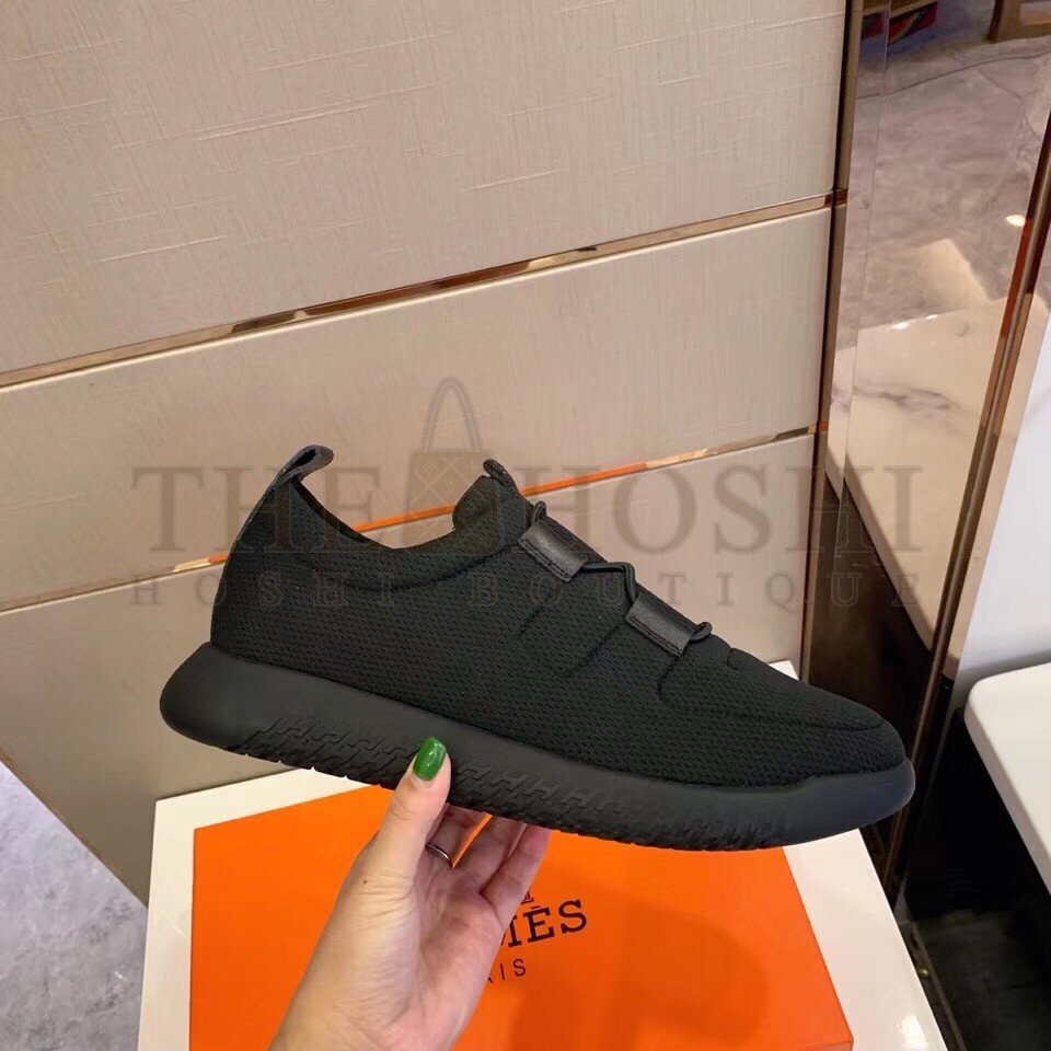 H**me5 Team Sneakers In Black Double-sided Technical Mesh Master Quality