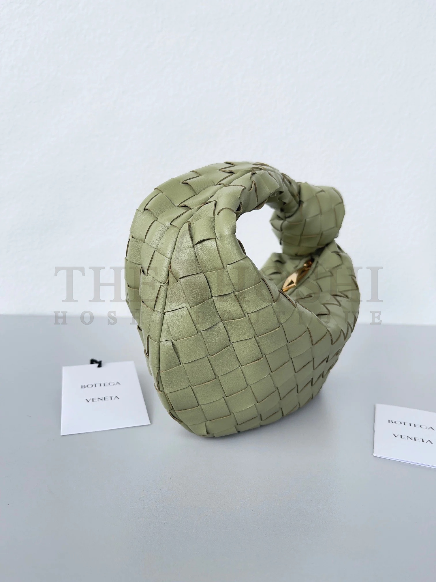 B0tt*ga Ven*ta BV Jodie Mini Bag In Travertine Intrecciato Lambskin Master Quality