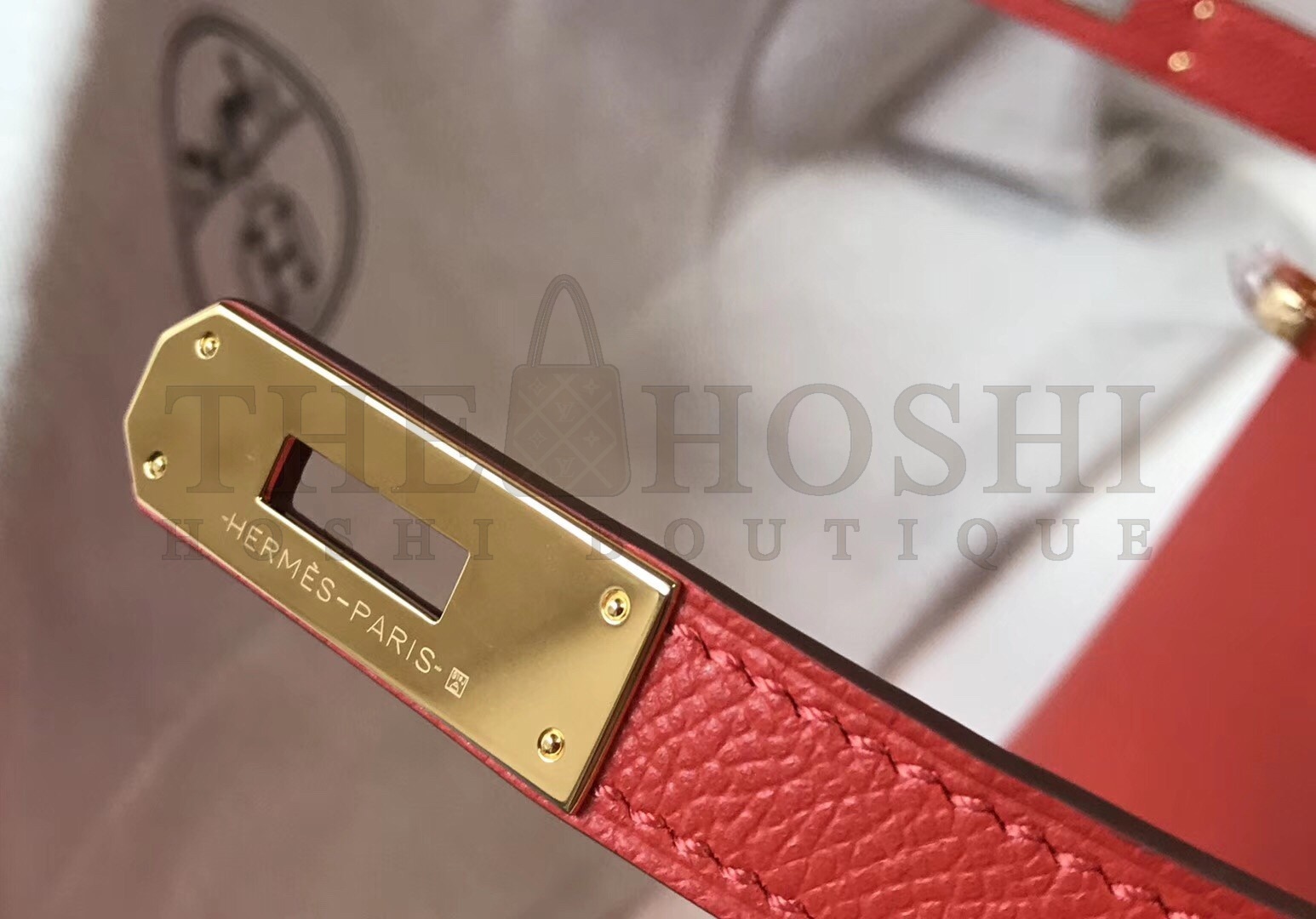 H**me5 Red Epsom Kelly 32cm Sellier Bag Master Quality