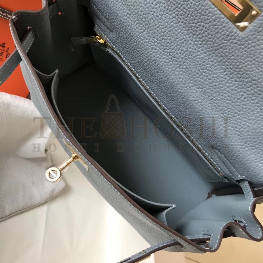 H**me5 Blue Lin Clemence Kelly 28cm Bag Master Quality