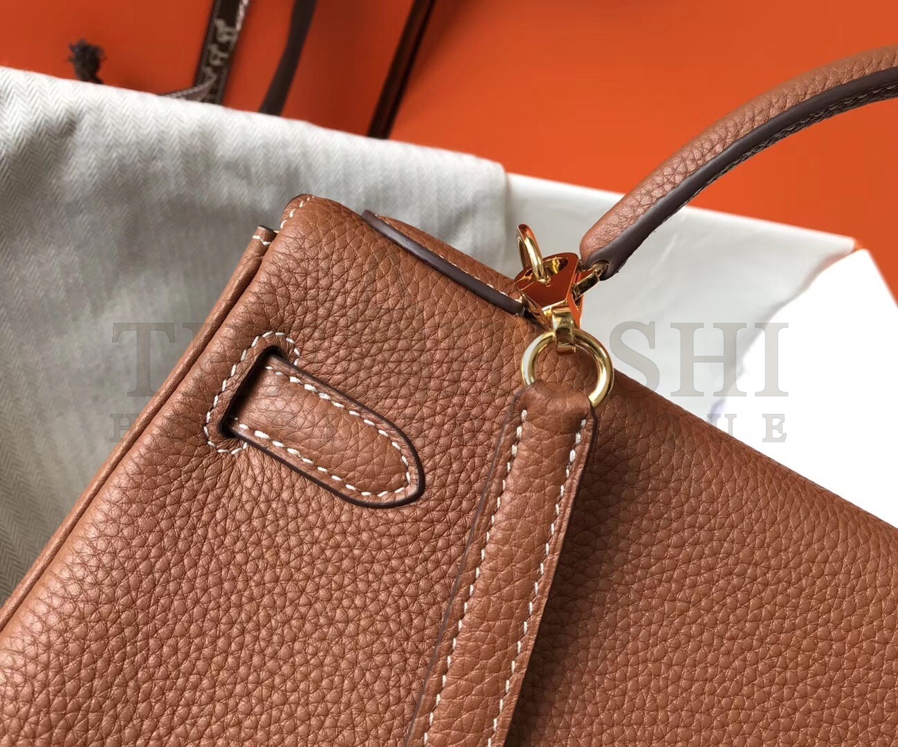 H**me5 Brown Clemence Kelly 28cm Bag Master Quality