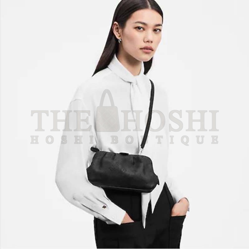L0vis Vvtt0n LV Women Scala Mini Pouch Black Mahina Perforated Calf Leather Master Quality