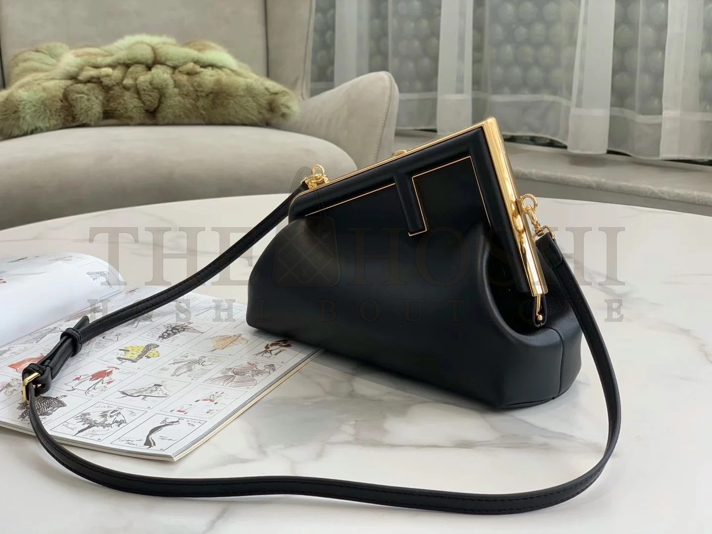 F**di First Small Bag In Black Nappa Leather Master Quality