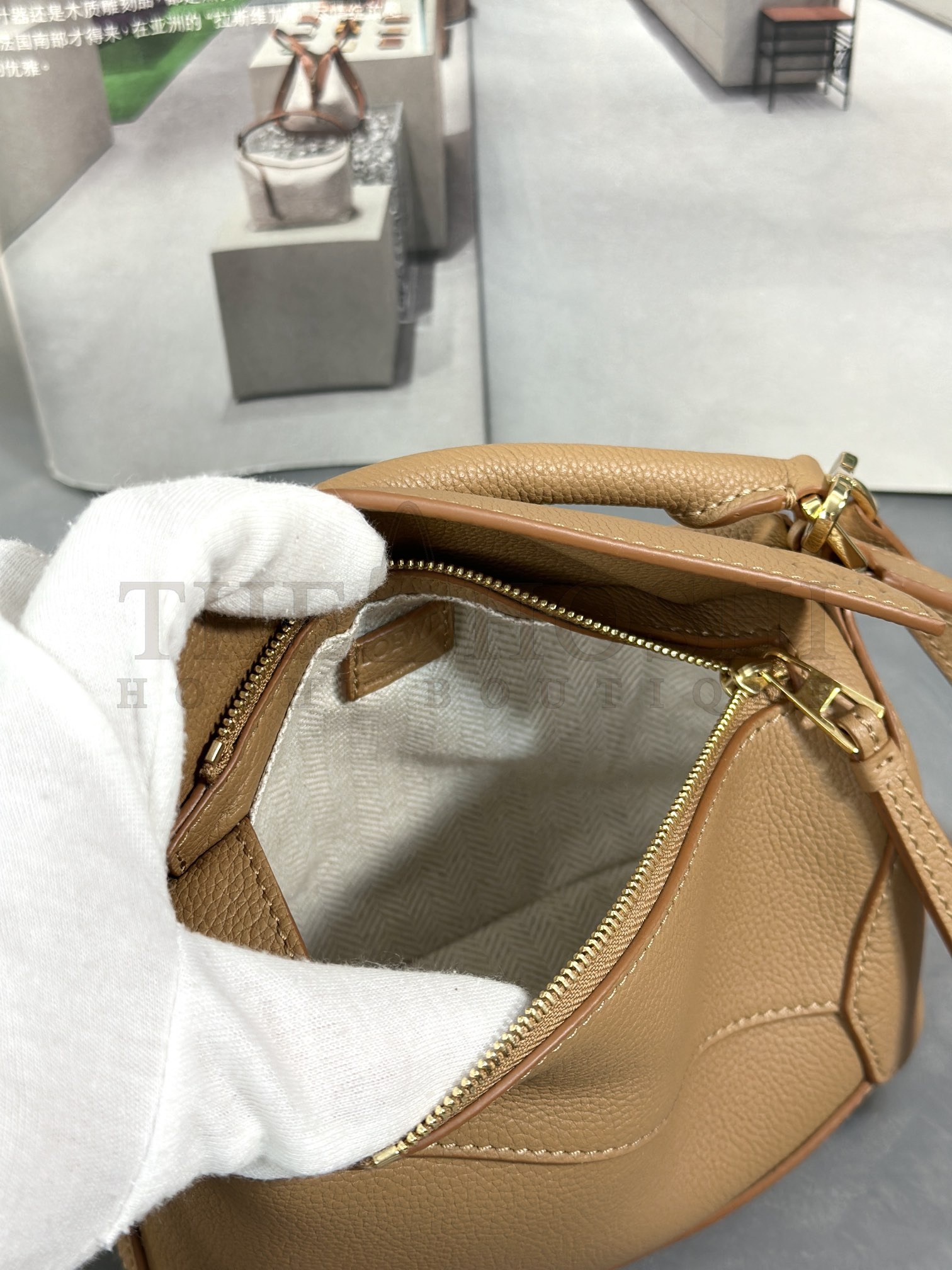 L0ew* Mini Puzzle bag in soft grained calfskin Master Quality