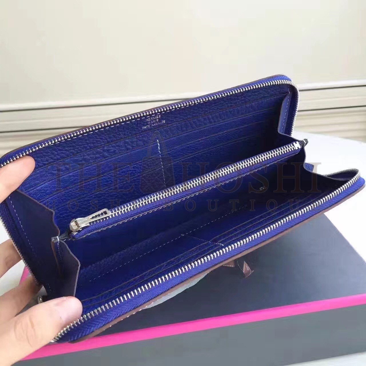 H**me5 Blue Electric Clemence Azap Zipped Wallet Master Quality