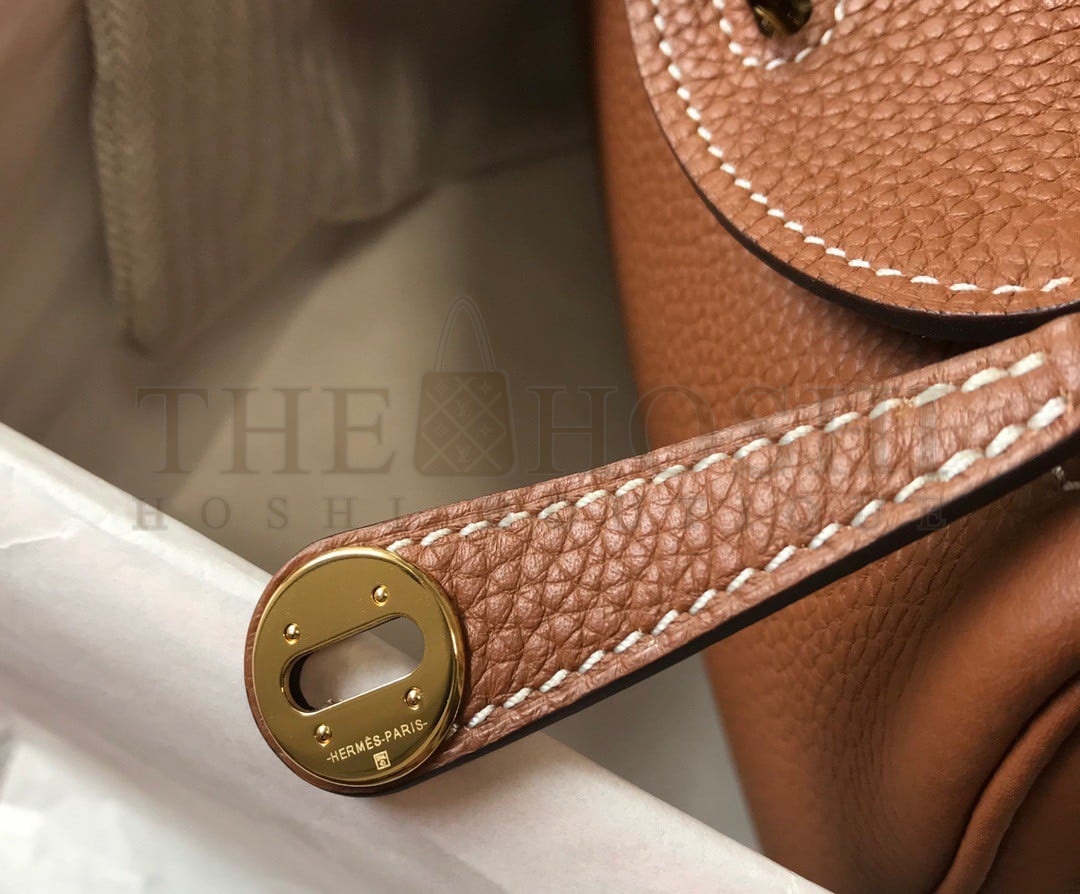 H**me5 Lindy Mini Bag In Gold Clemence Leather GHW Master Quality