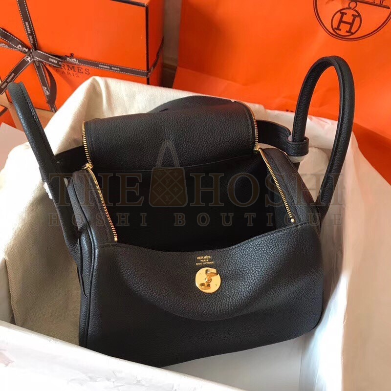 H**me5 Black Lindy 26cm Clemence Handmade Bag Master Quality