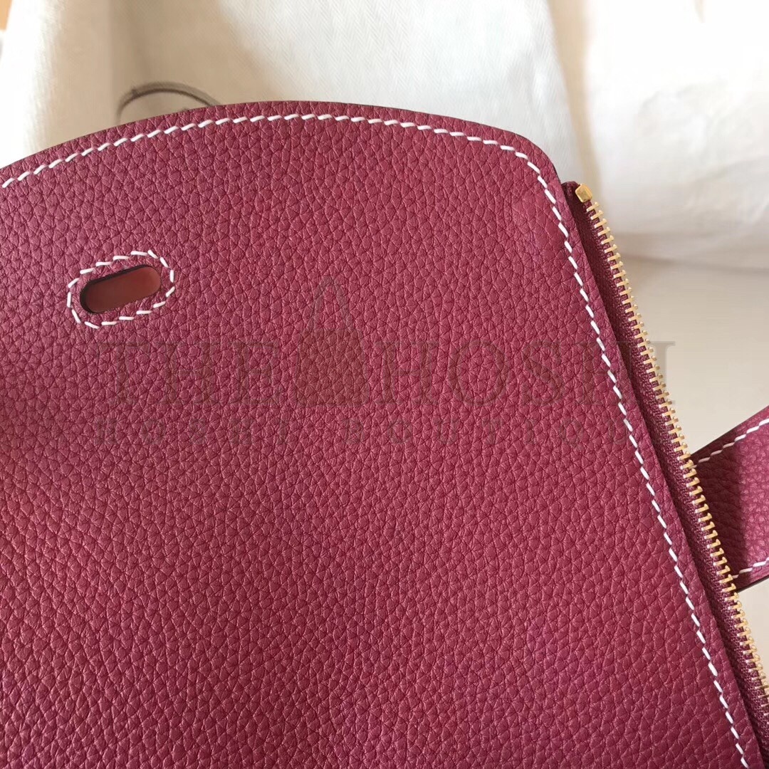 H**me5 Ruby Lindy 30cm Clemence Handmade Bag Master Quality