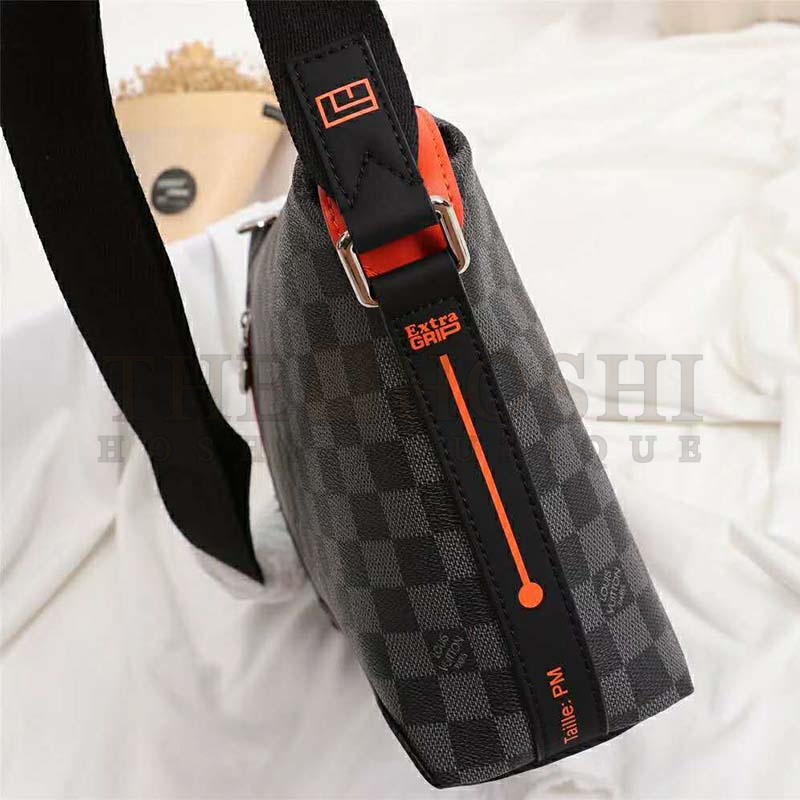 L0vis Vvtt0n LV Men Damier Cobalt Race Discovery Messenger PM Bag-Grey Master Quality