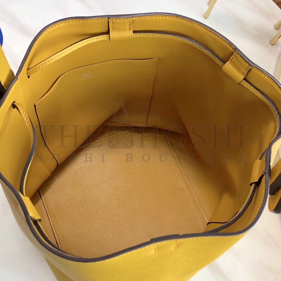 H**me5 Licol 17cm Bag In Yellow Evercolor Calfskin Master Quality