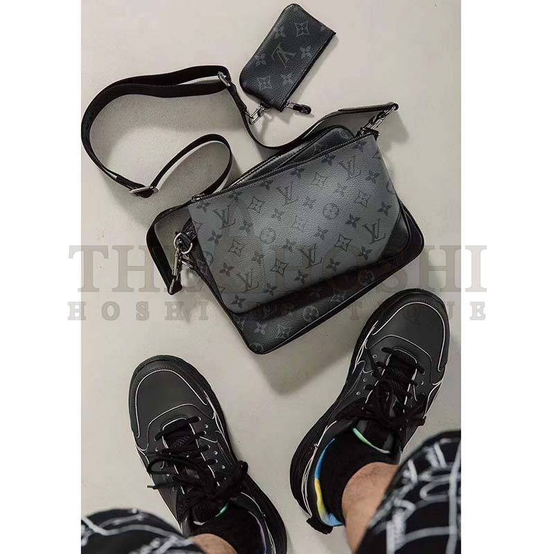 L0vis Vvtt0n LV Men Trio Messenger Bag Monogram Eclipse Canvas Master Quality
