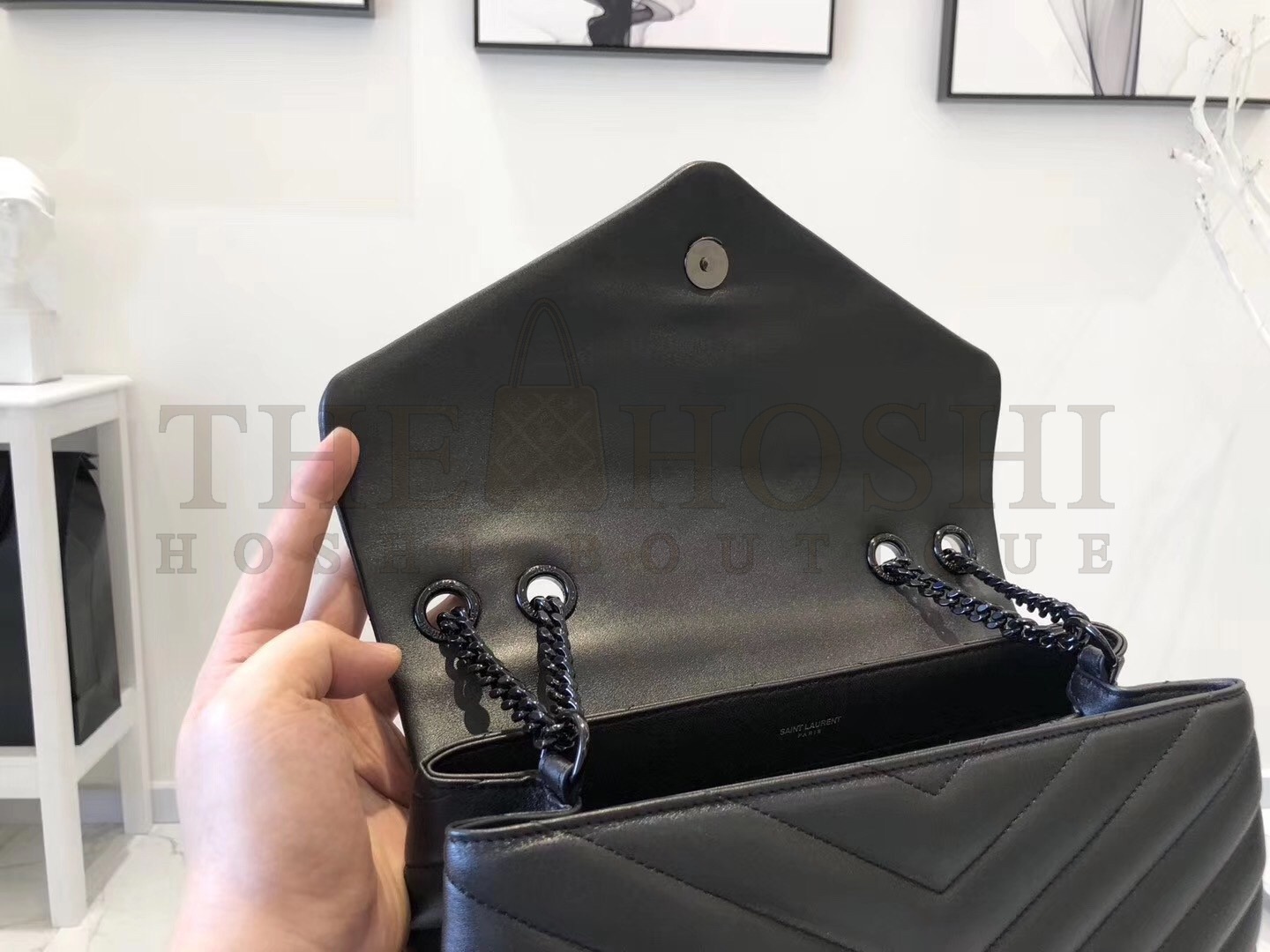 Sa1nt Lau*nt So Black Loulou Medium Shoulder Bag Master Quality