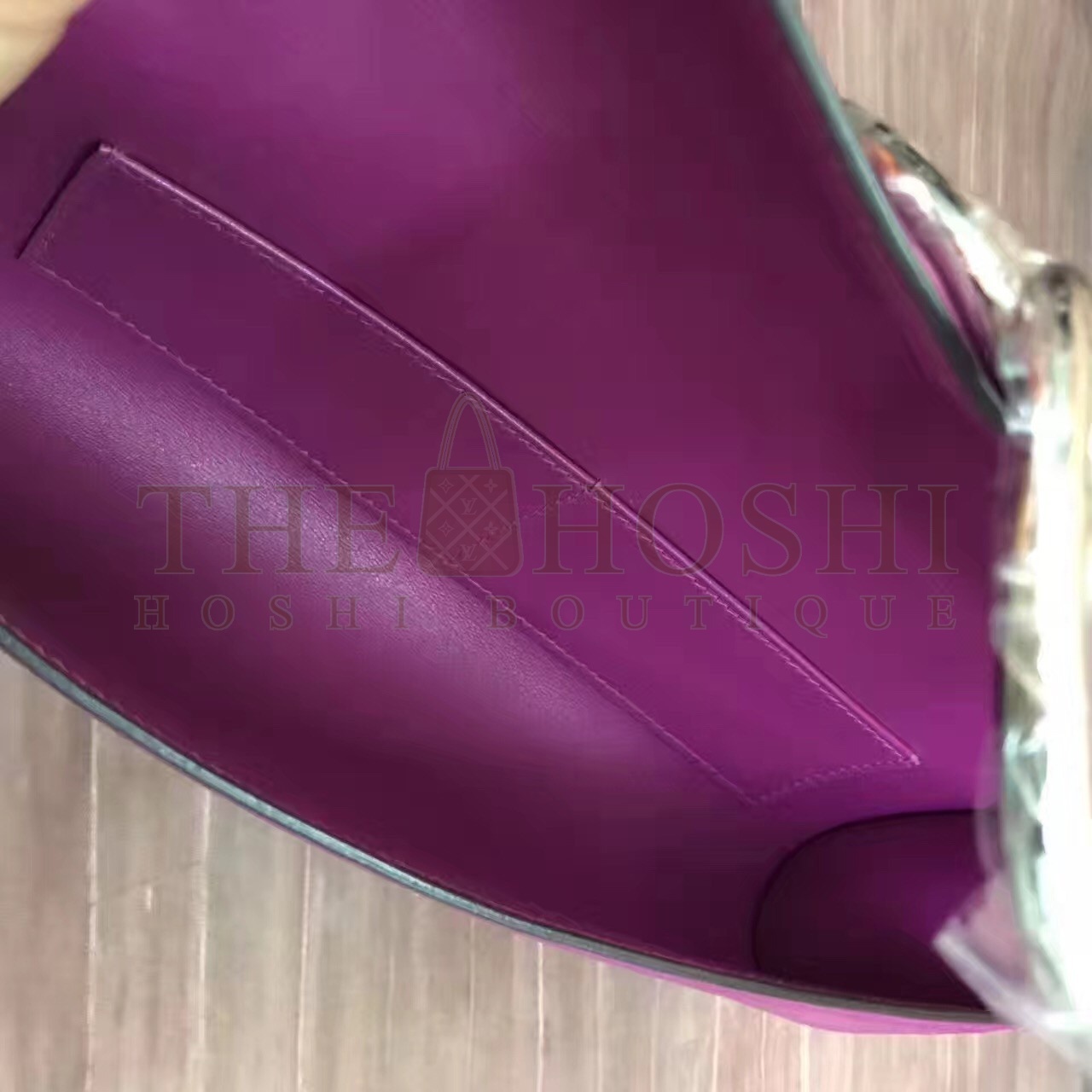 H**me5 Handmade Egee Clutch In Cyclamen Swift Leather Master Quality