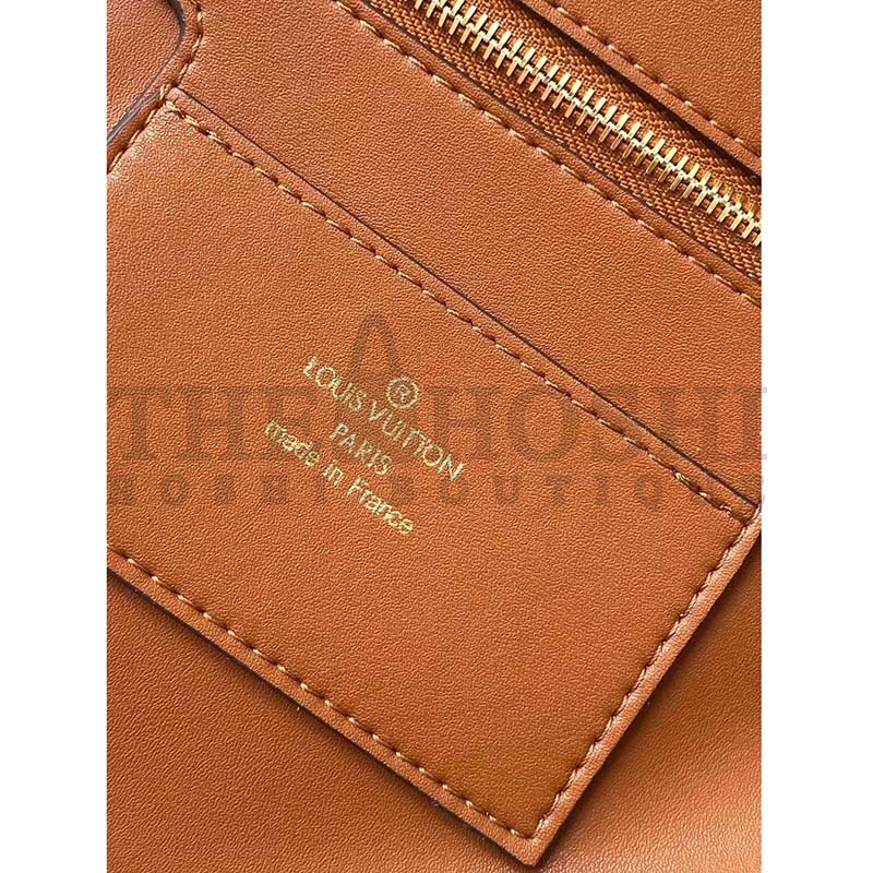 L0vis Vvtt0n LV Women Pont 9 Soft MM Handbag Caramel Brown Canvas Cowhide Master Quality