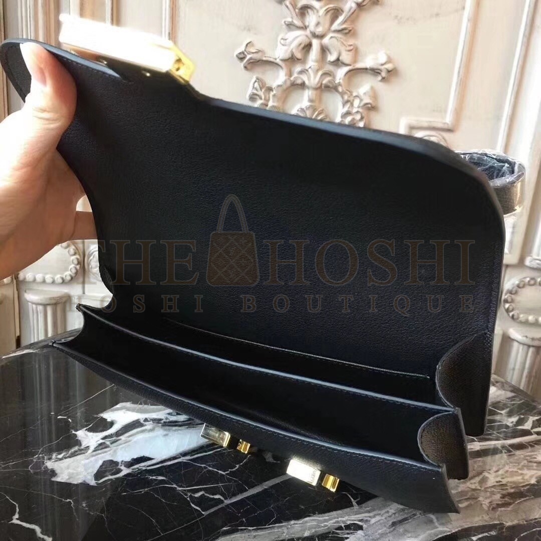 H**me5 Black Constance MM 24cm Epsom Leather Bag Master Quality