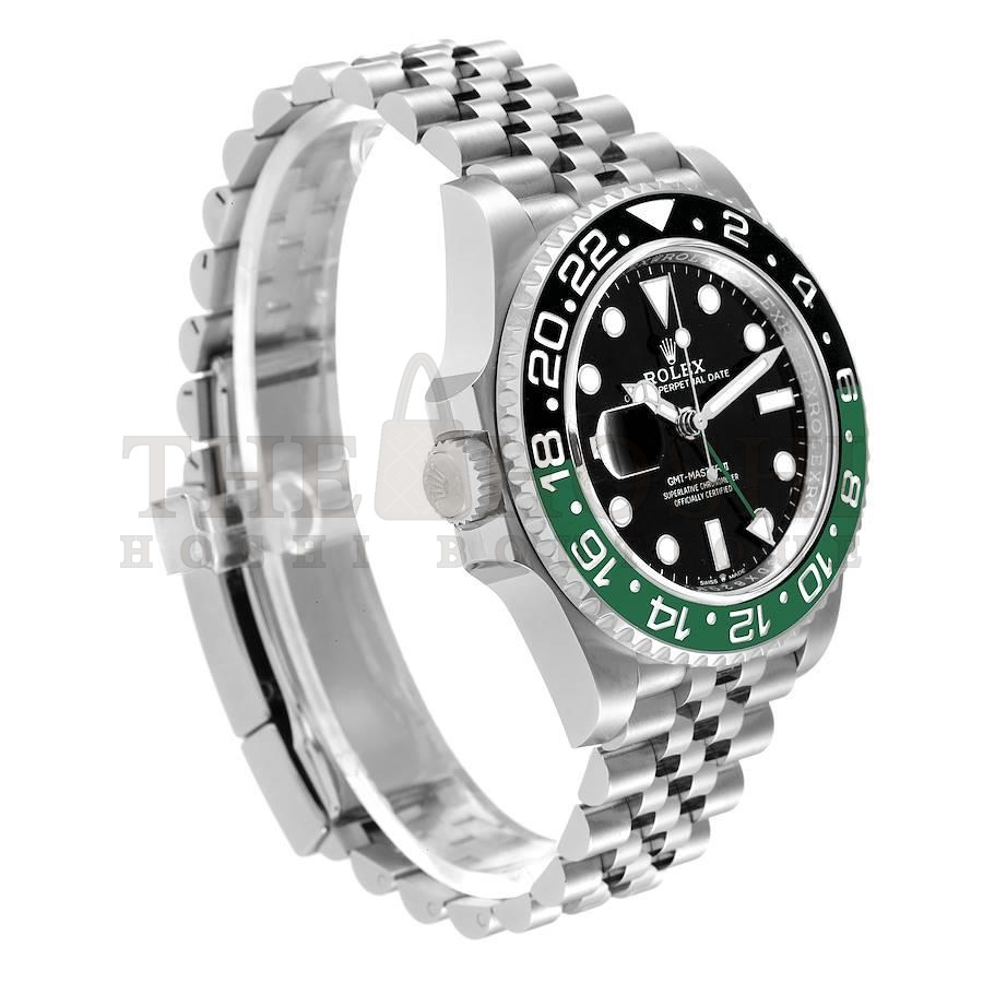 R01ex GMT Master II Sprite Bezel Oyster Steel Mens Watch 126720 Unworn Master Quality