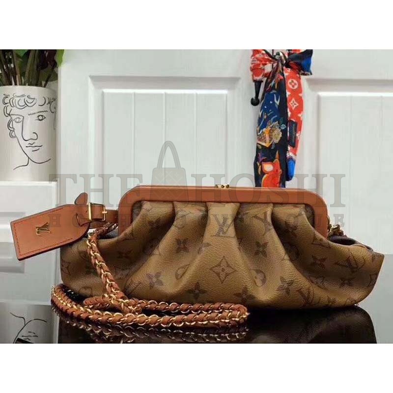 L0vis Vvtt0n LV Women Boursicot EW Pouch Monogram Coated Canvas Master Quality