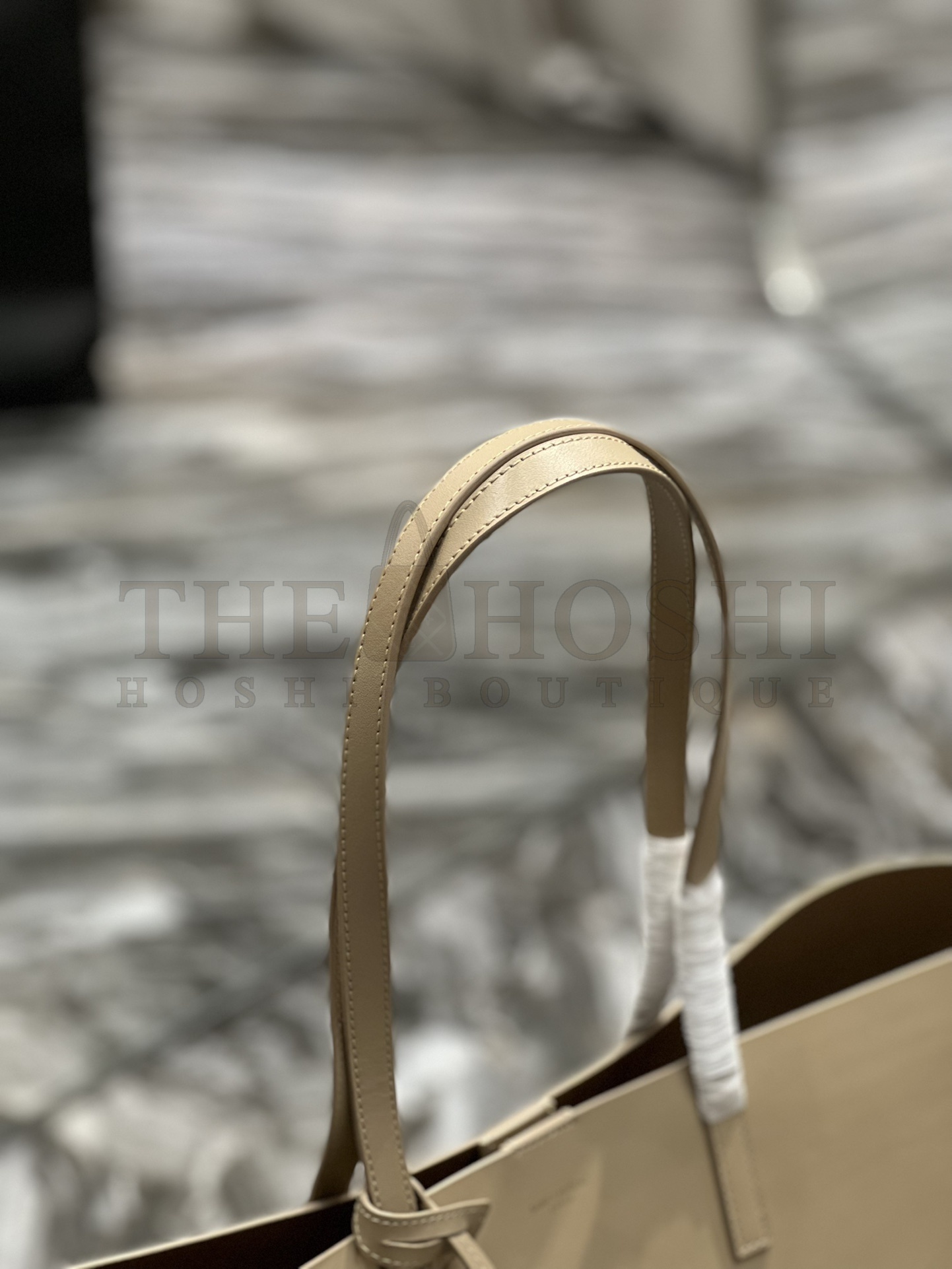 Sa1nt Lau*nt Y51 Women Shopping Sa1nt Lau*nt Tote Black Leather and light brown 38×28×13cm Master Quality