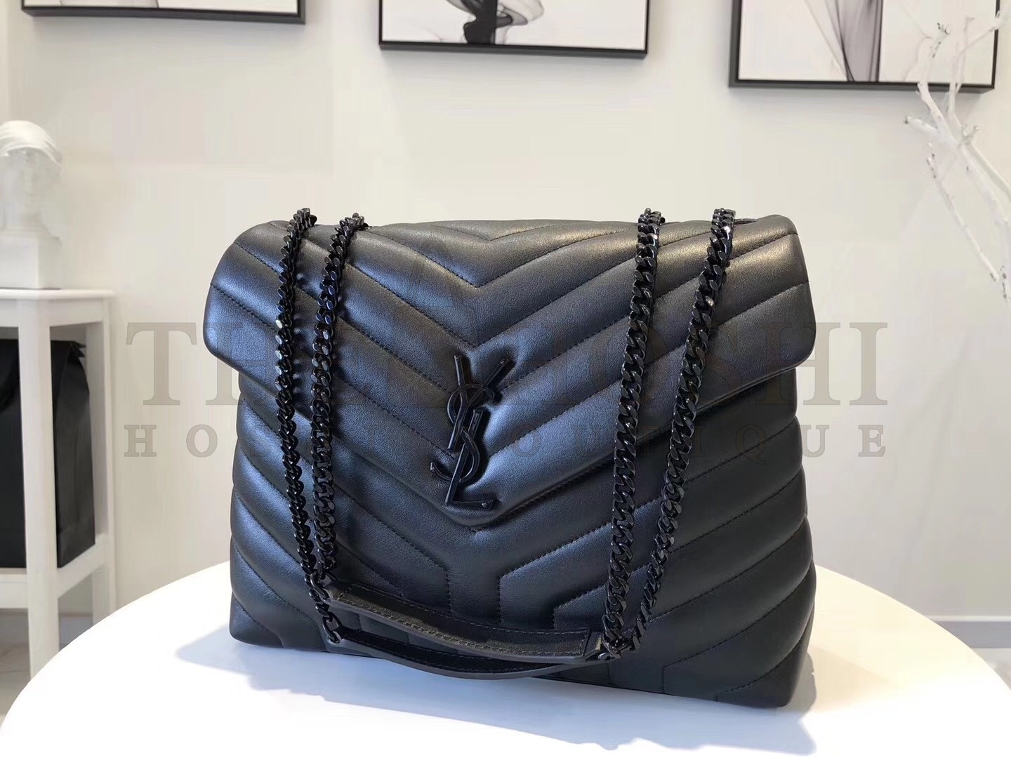 Sa1nt Lau*nt So Black Loulou Medium Shoulder Bag Master Quality