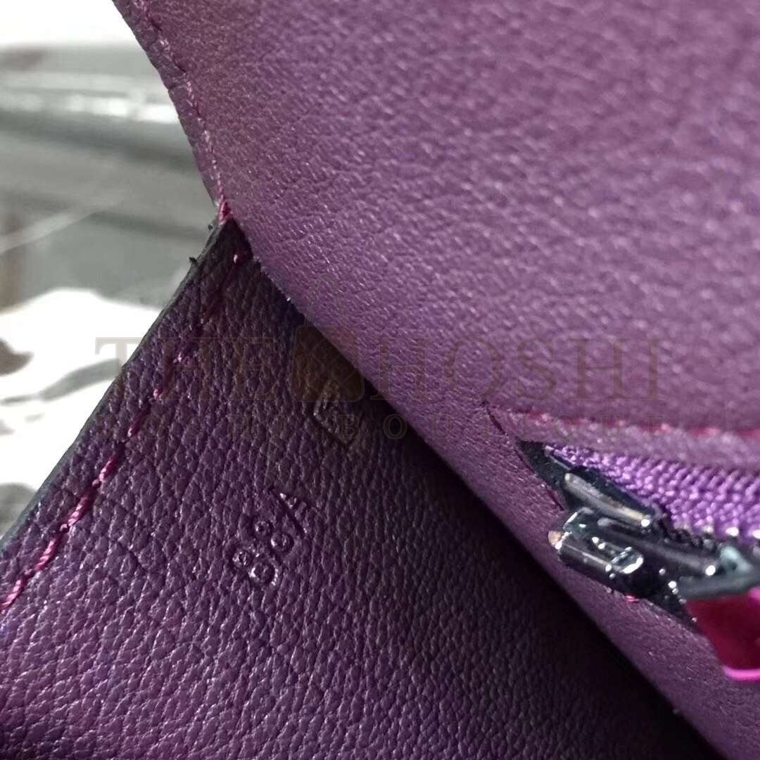 H**me5 Fuchsia Constance MM 24cm Crocodile Bag Master Quality