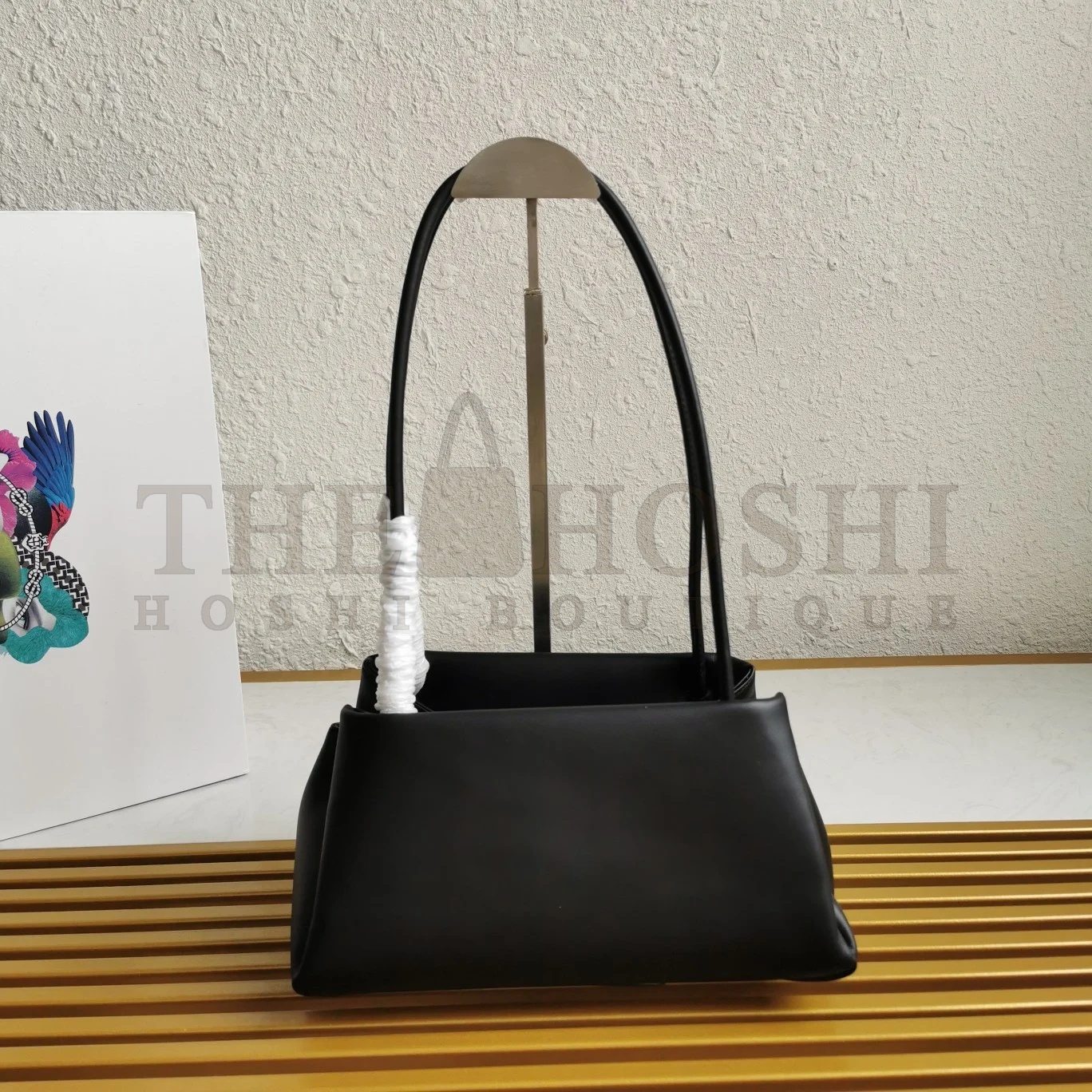 Pra*a S*pernova Small Shoulder Bag In Black Calfskin Master Quality