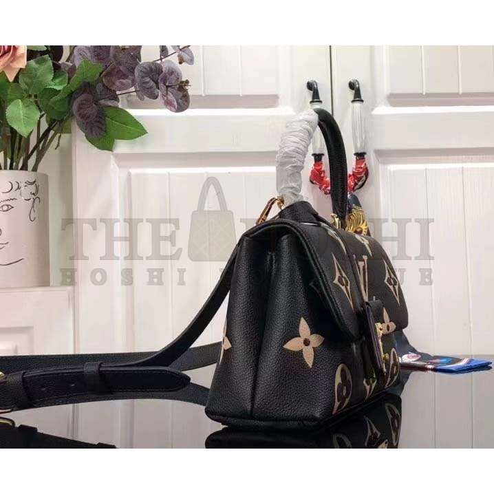 L0vis Vvtt0n LV Women Madeleine BB Handbag Black Beige Embossed Grained Cowhide Leather Master Quality