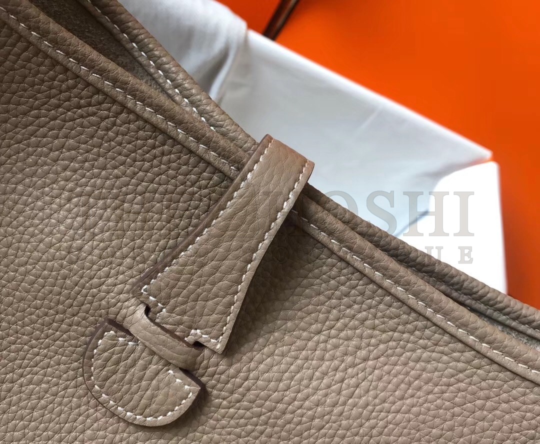 H**me5 Evelyne III 29 Bag In Tourterelle Clemence Leather Master Quality