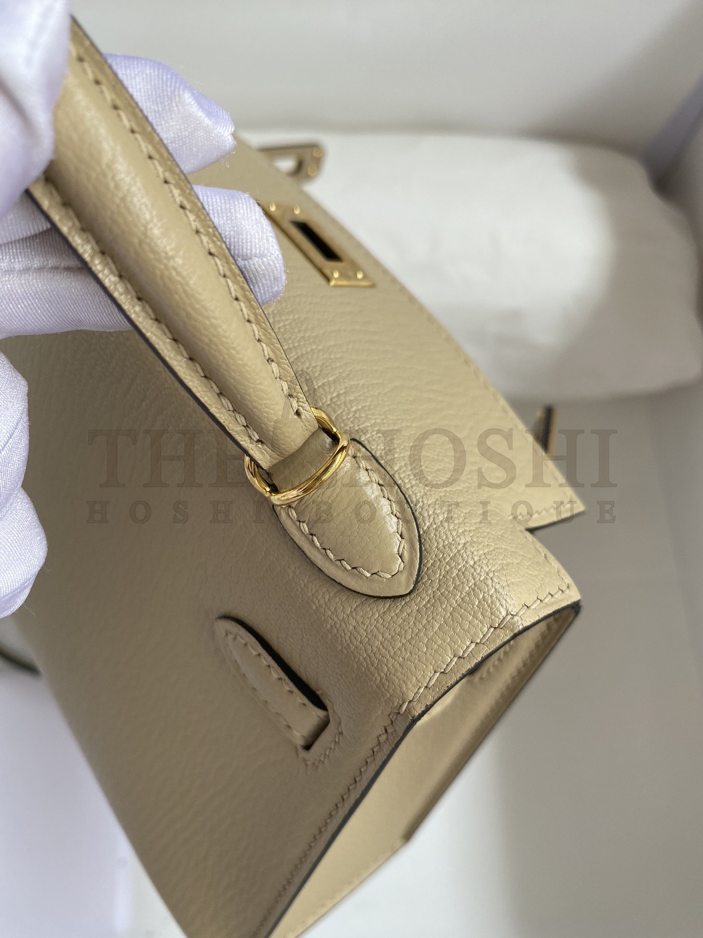 H**me5 Kelly Mini II Sellier Handmade Bag In Trench Chevre Mysore Leather Master Quality