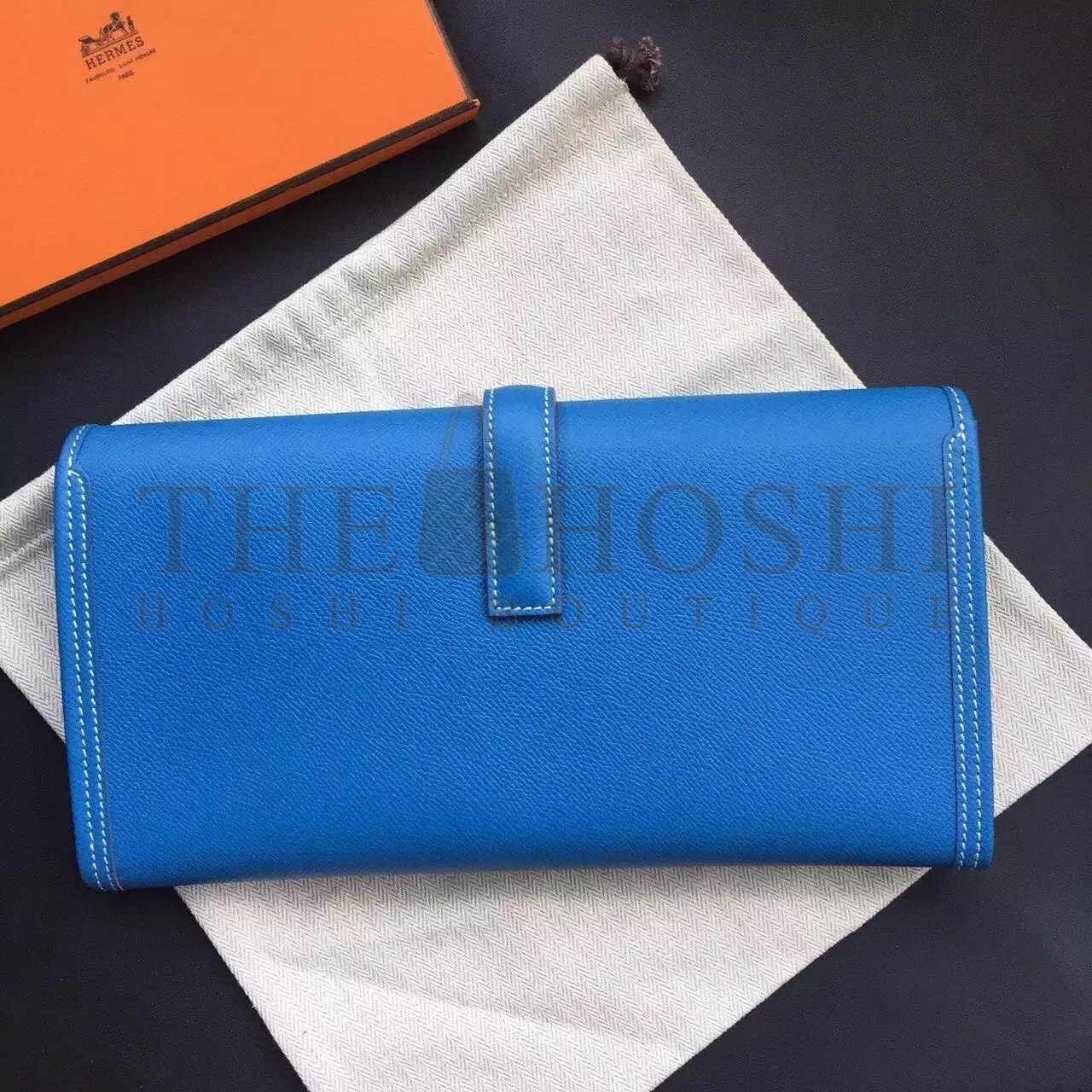 H**me5 Blue Epsom Jige Elan 29 Clutch Bag Master Quality