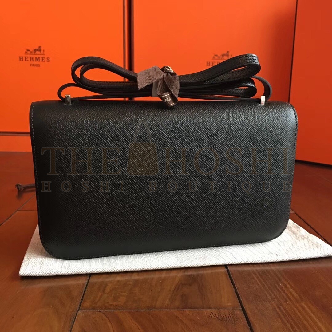H**me5 Black Epsom Constance Elan 25cm Bag Master Quality