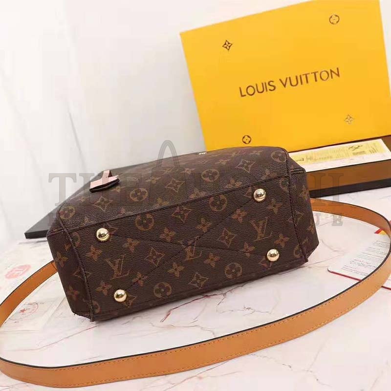 L0vis Vvtt0n LV Women Montaigne BB Handbag in Monogram Canvas-Brown Master Quality