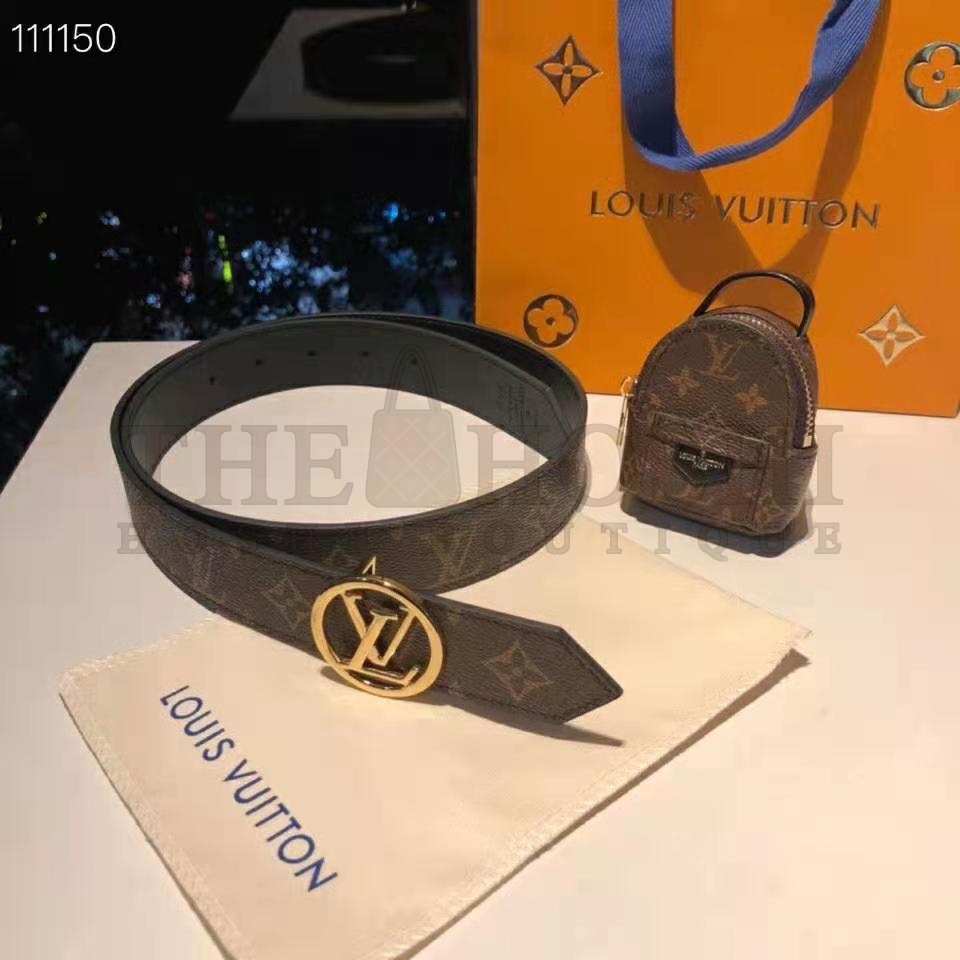 L0vis Vvtt0n LV Women Palm Spring 35mm Belt Monogram Canvas Circle Buckle Master Quality