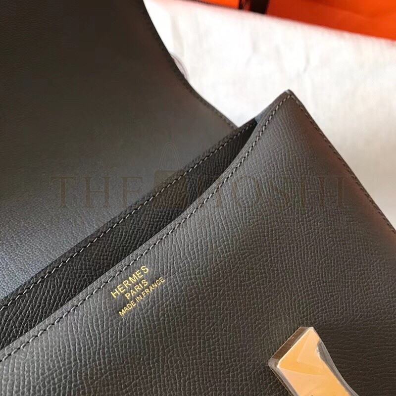 H**me5 Epsom Constance 24cm Ardoise Handmade Bag Master Quality