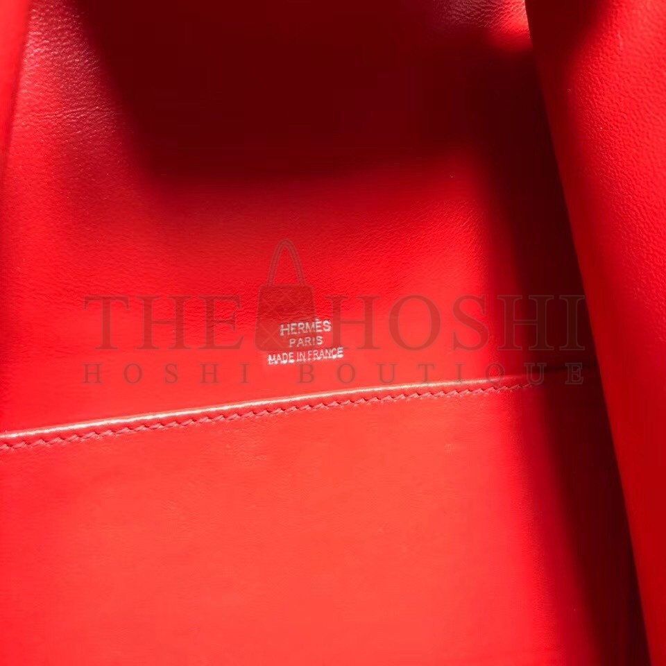 H**me5 GR24 Backpack In Red Everycolor Calfskin Master Quality