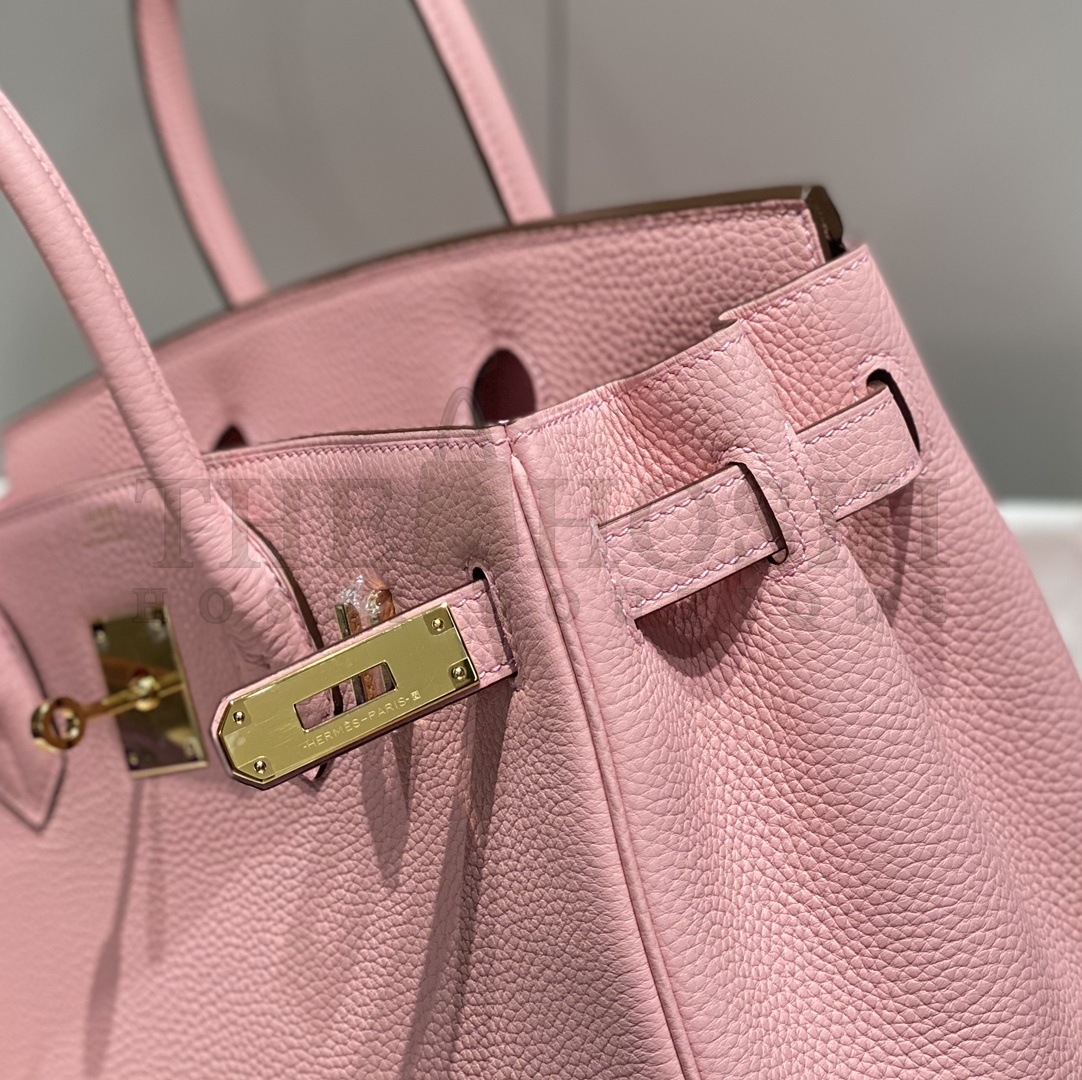 H**me5 Pink Birkin 30cm Epsom Handmade Bag Master Quality